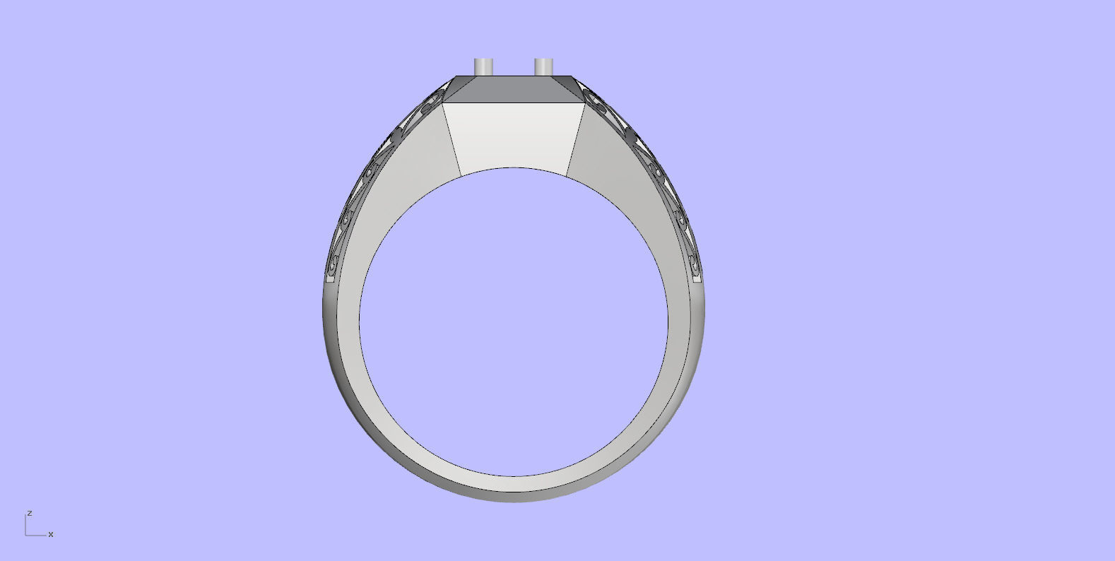 Antique Engangement Ring 3D print model_1