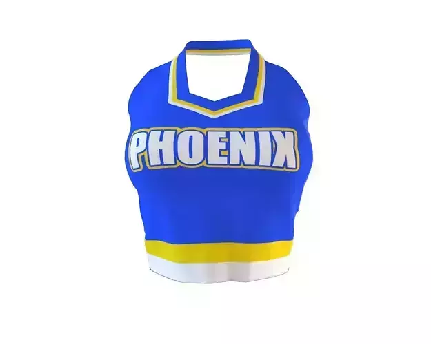 Stylish Designer Women Backless Top 3D model 3D model