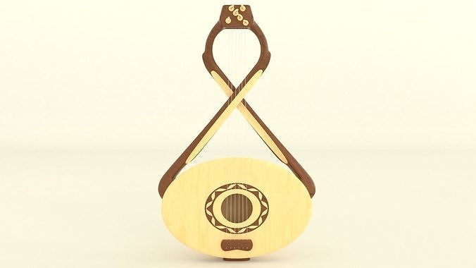 Stringed instrument 3D model