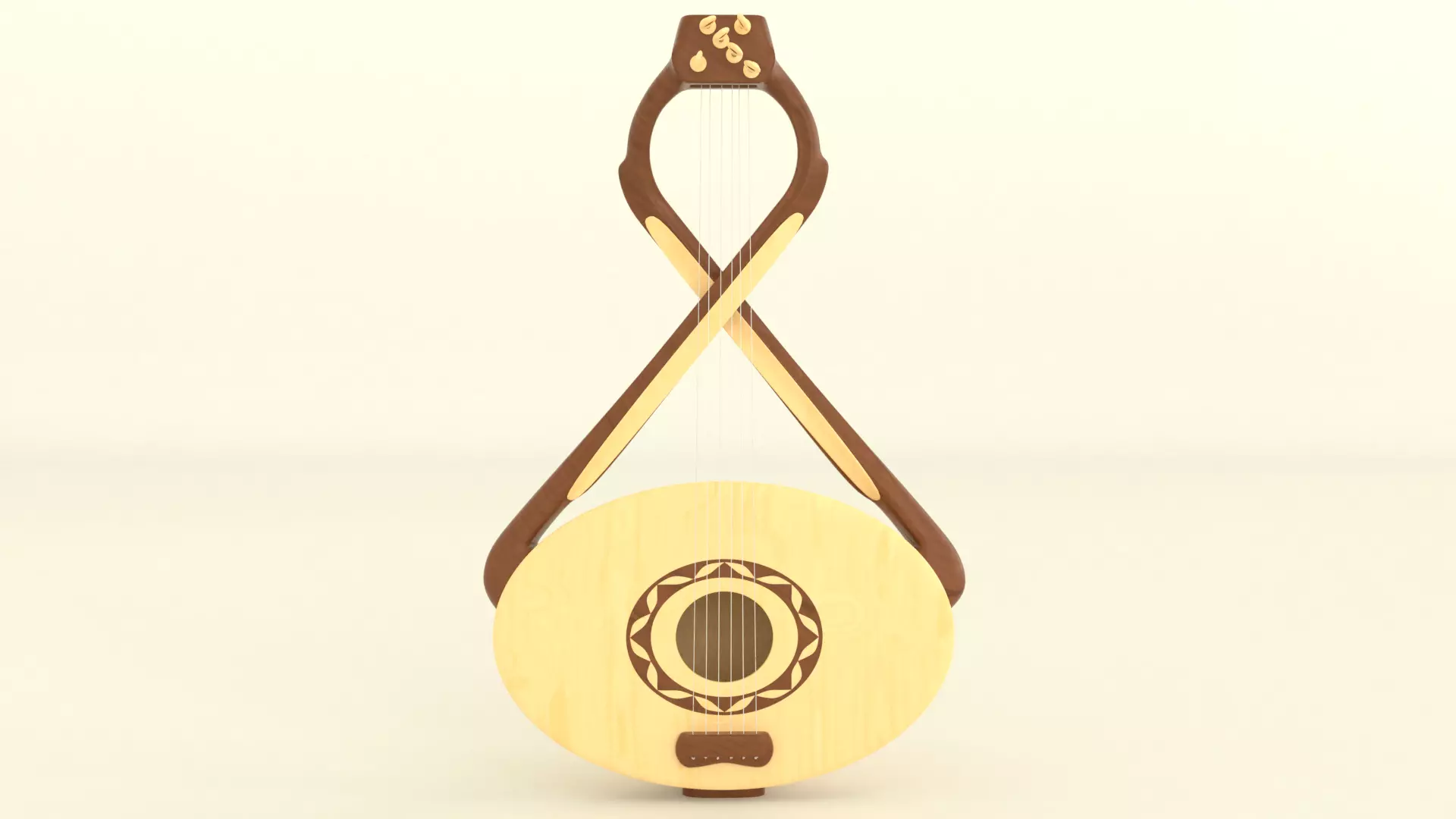 Stringed instrument 3D model | CGTrader