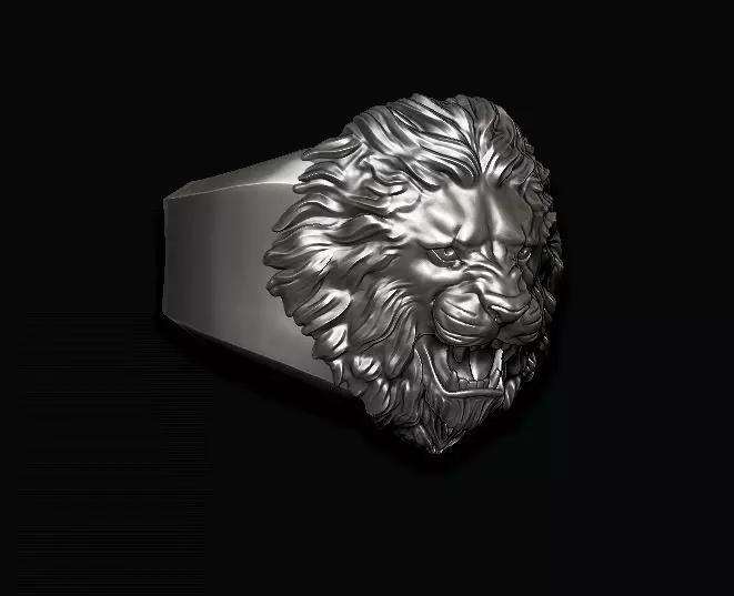 Lion ring 3D print model