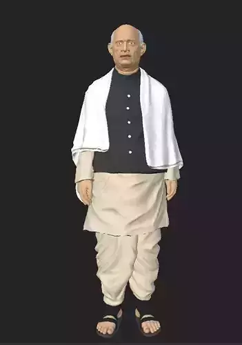 sardar vallabhbhai patel   statue of unity Low-poly 3D model