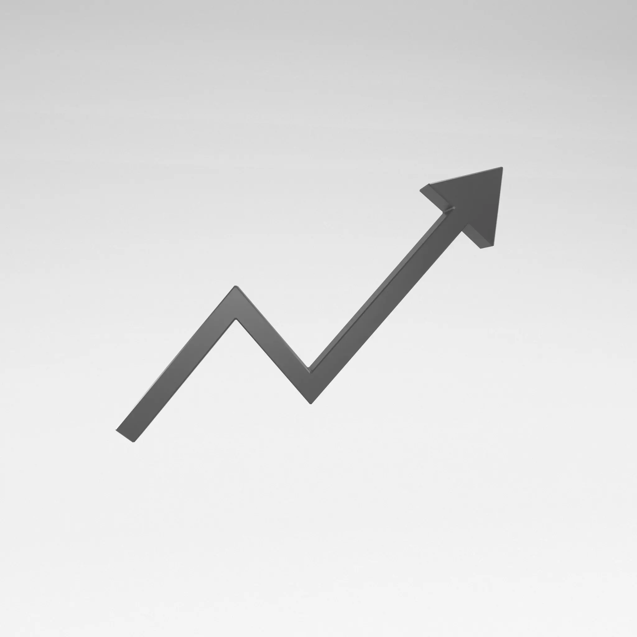 Stock Up Symbol v2 002 Low-poly 3D model_0