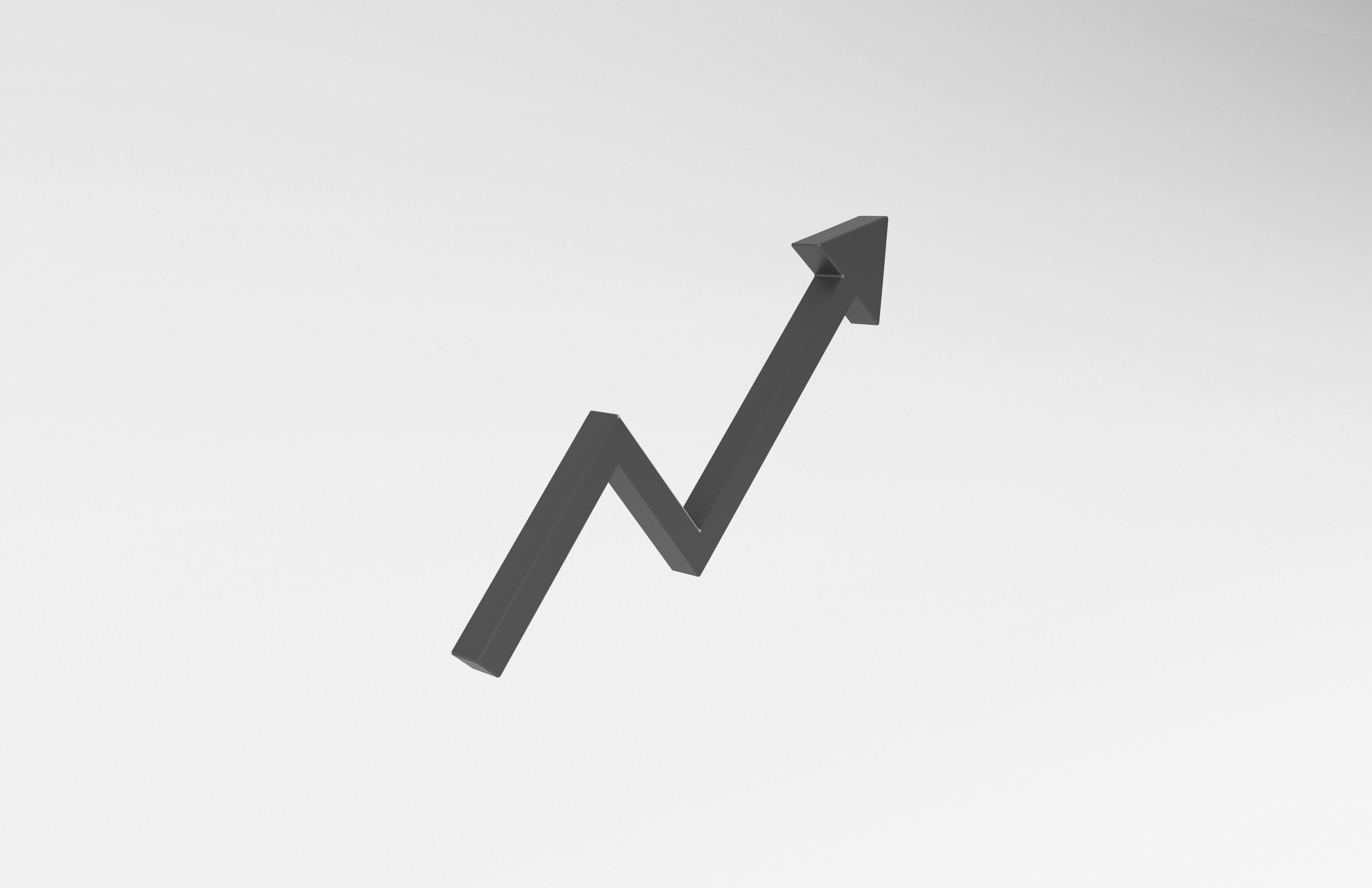 Stock Up Symbol v2 002 Low-poly 3D model_3