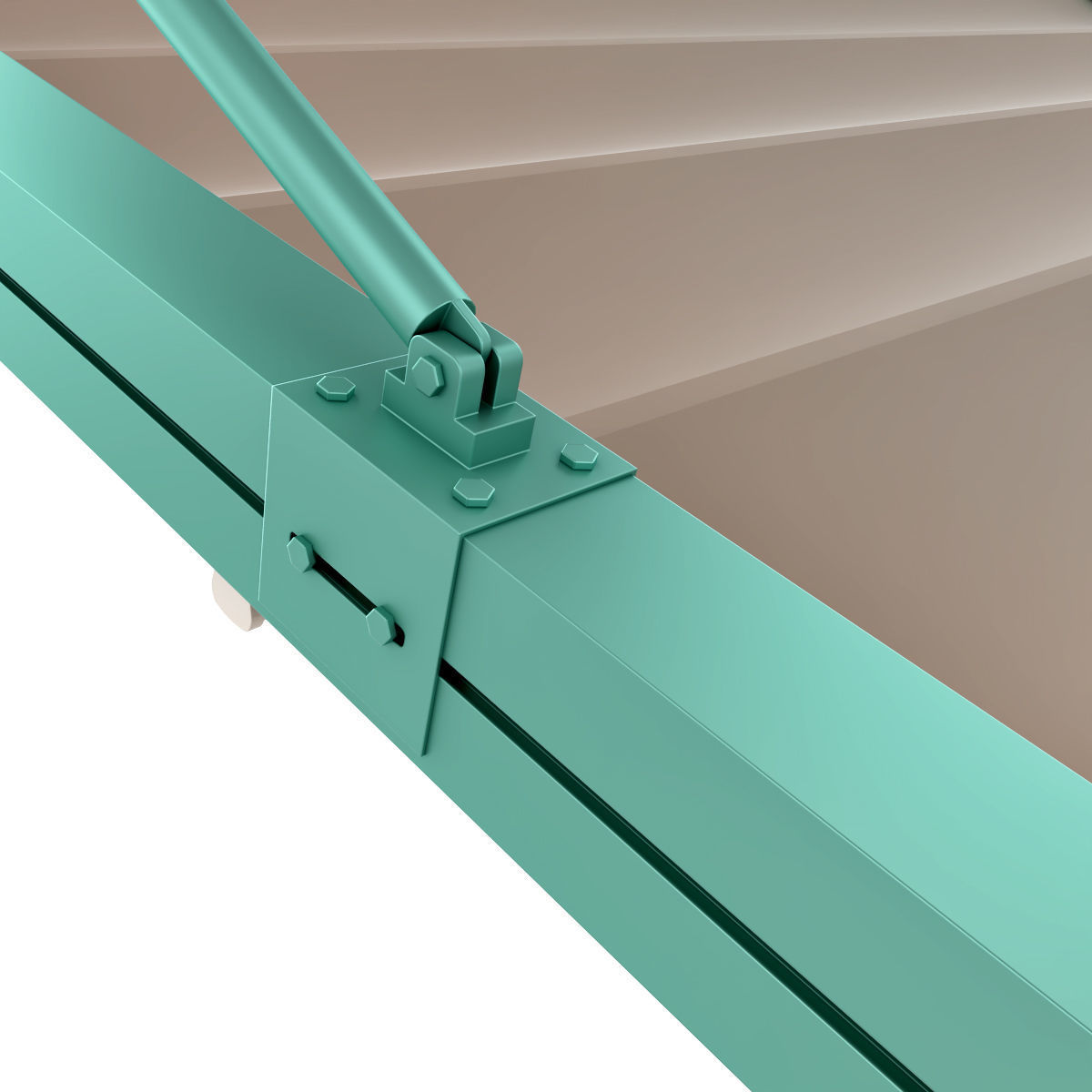 Motorized Pergola 3a copper patina 3D model_49