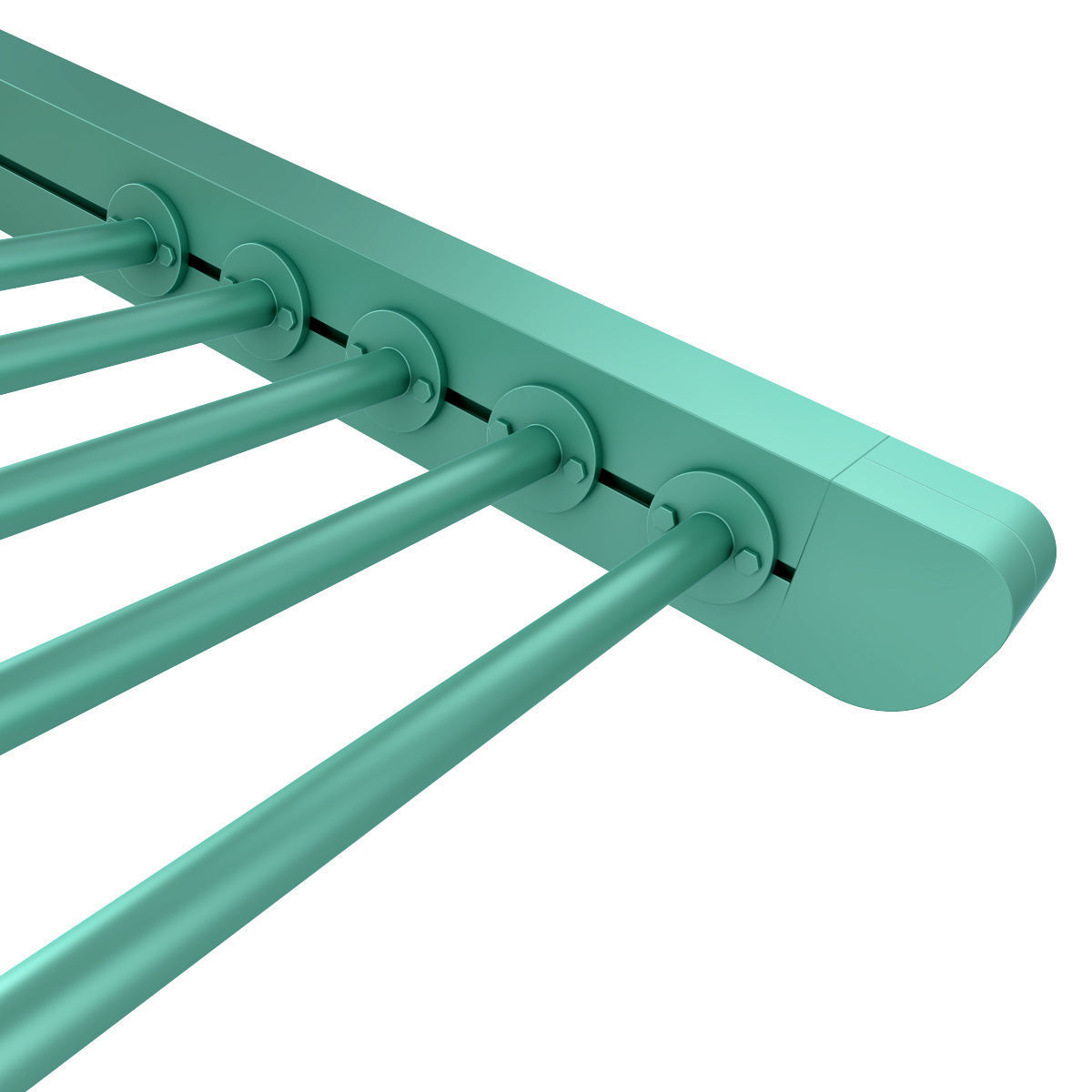 Motorized Pergola 3a copper patina 3D model_10