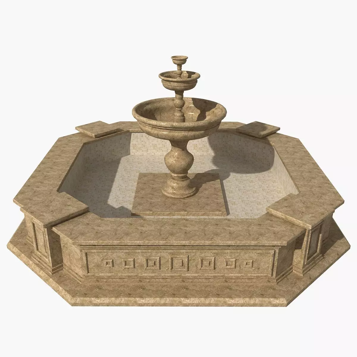 Fountain 07 3D model_0