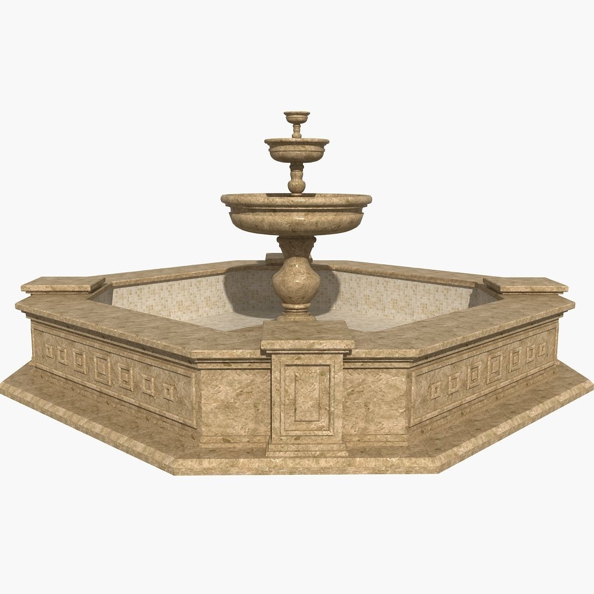 Fountain 07 3D model_1