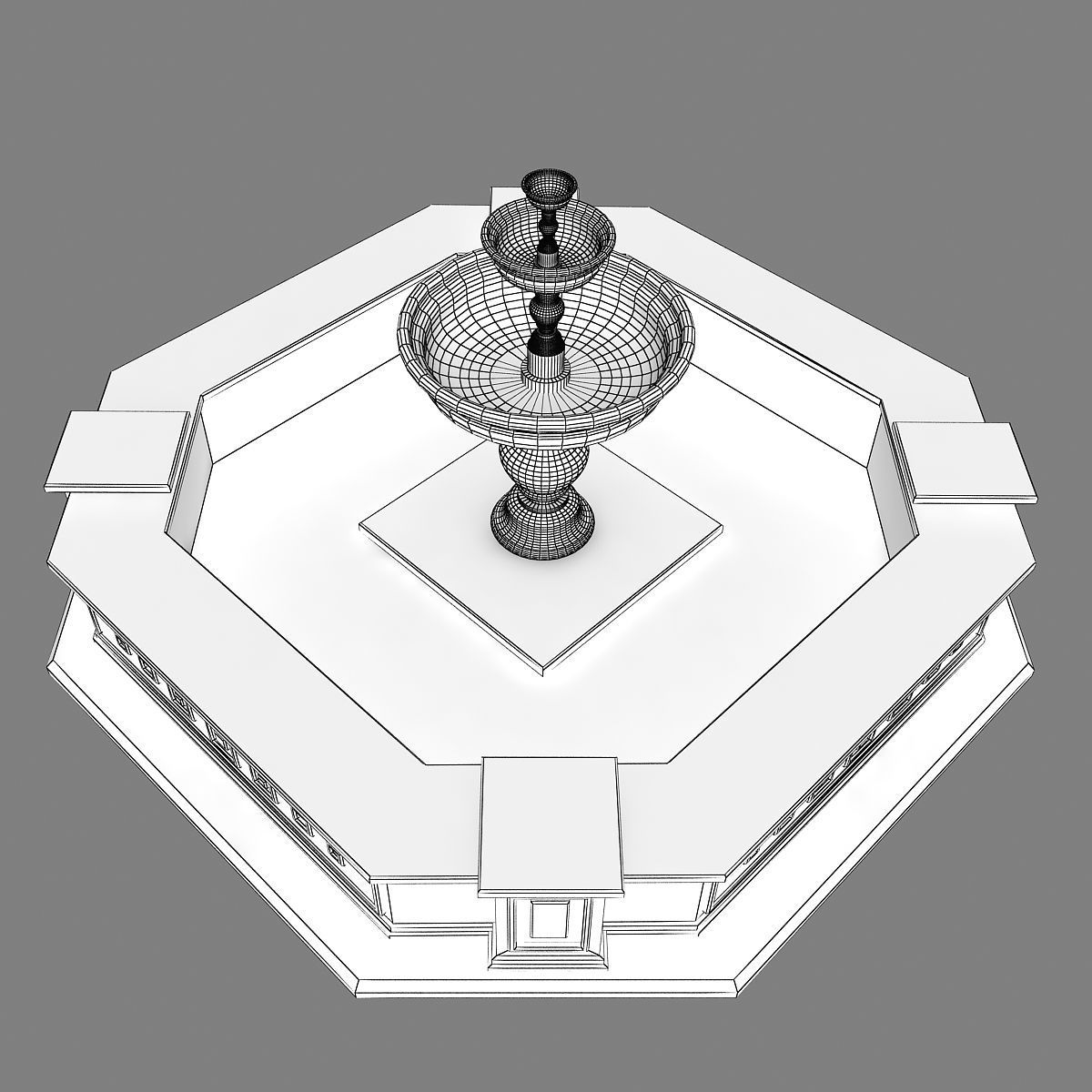 Fountain 07 3D model_11