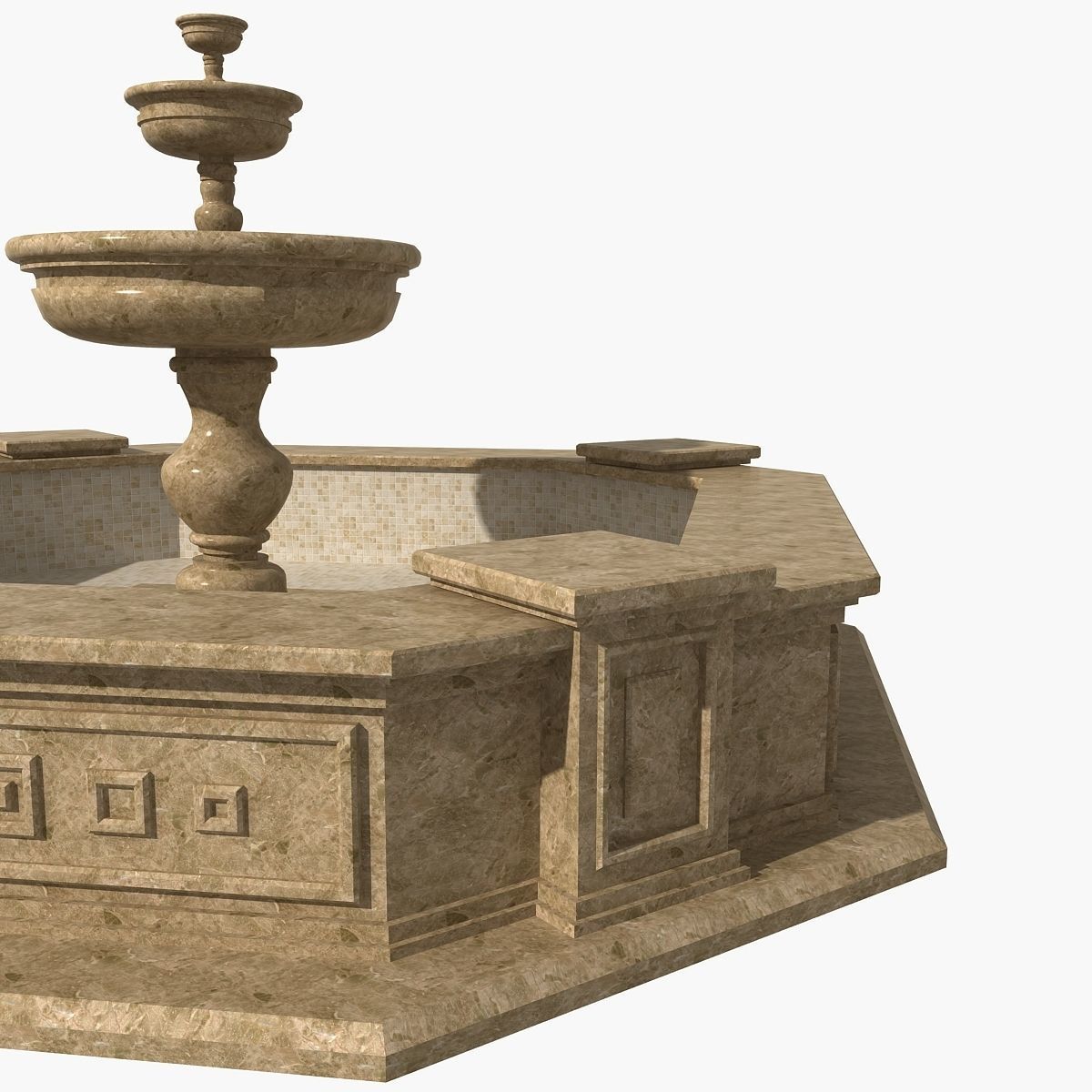 Fountain 07 3D model_8