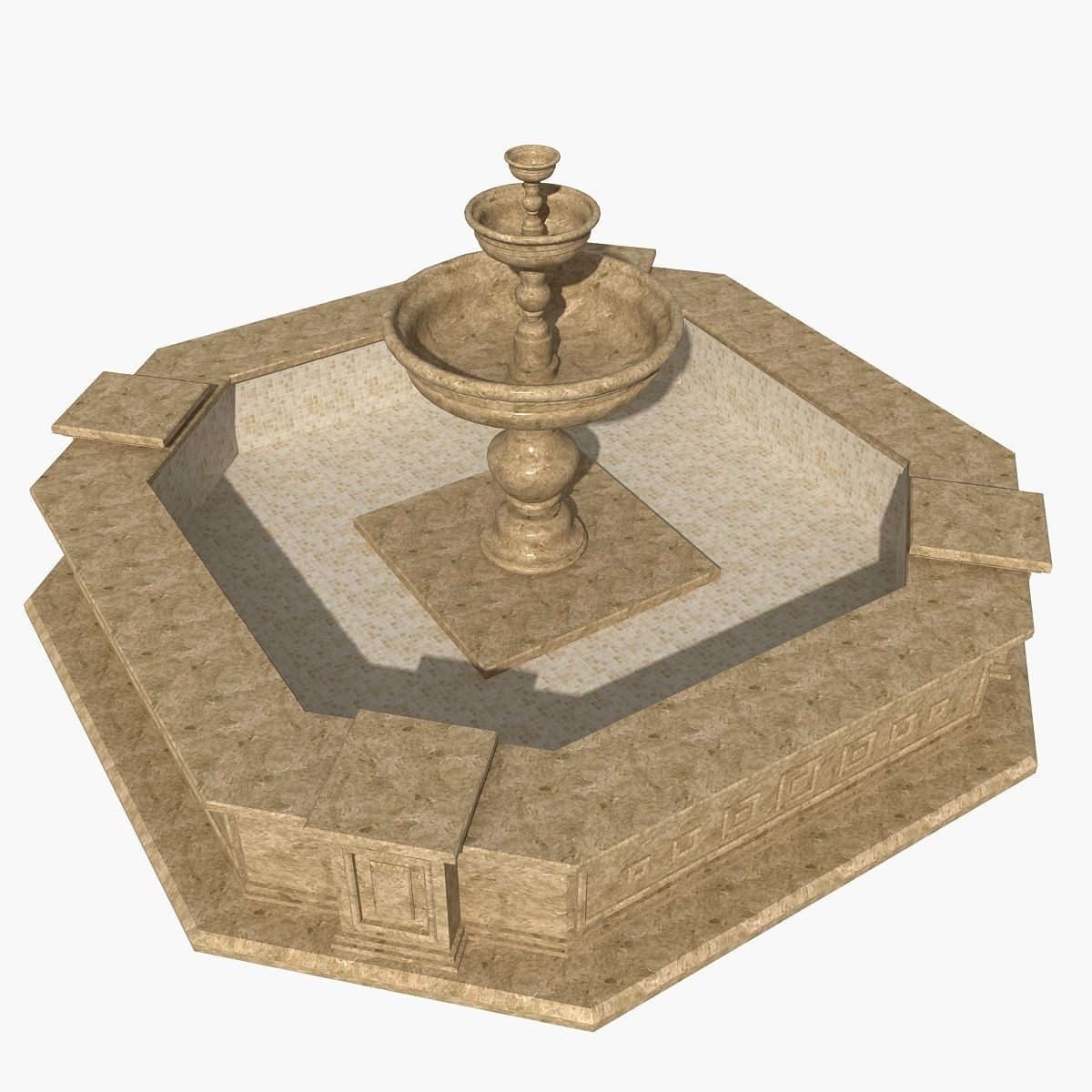 Fountain 07 3D model_9