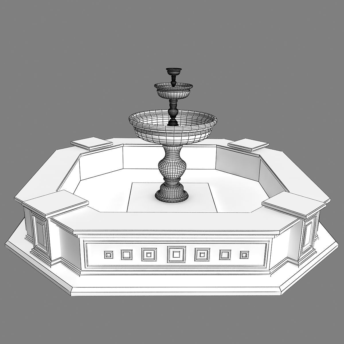 Fountain 07 3D model_10