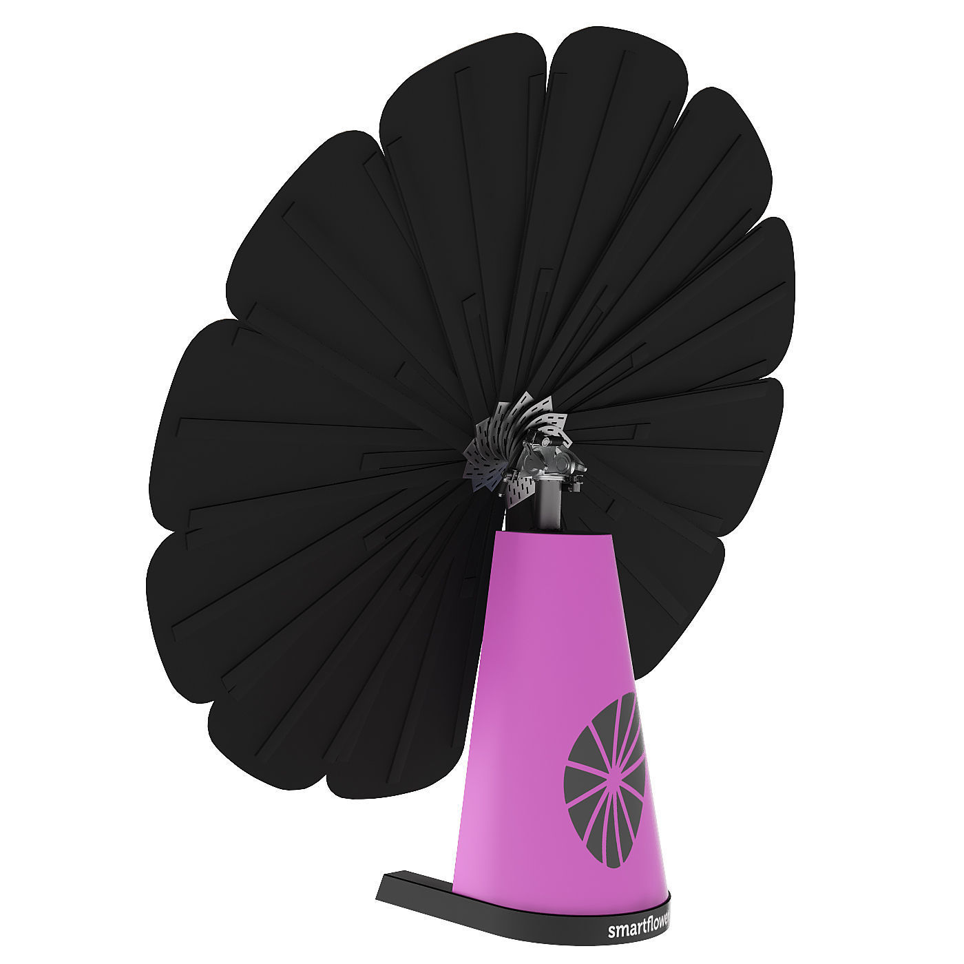 SmartFlower solar panel system Low-poly 3D model_4