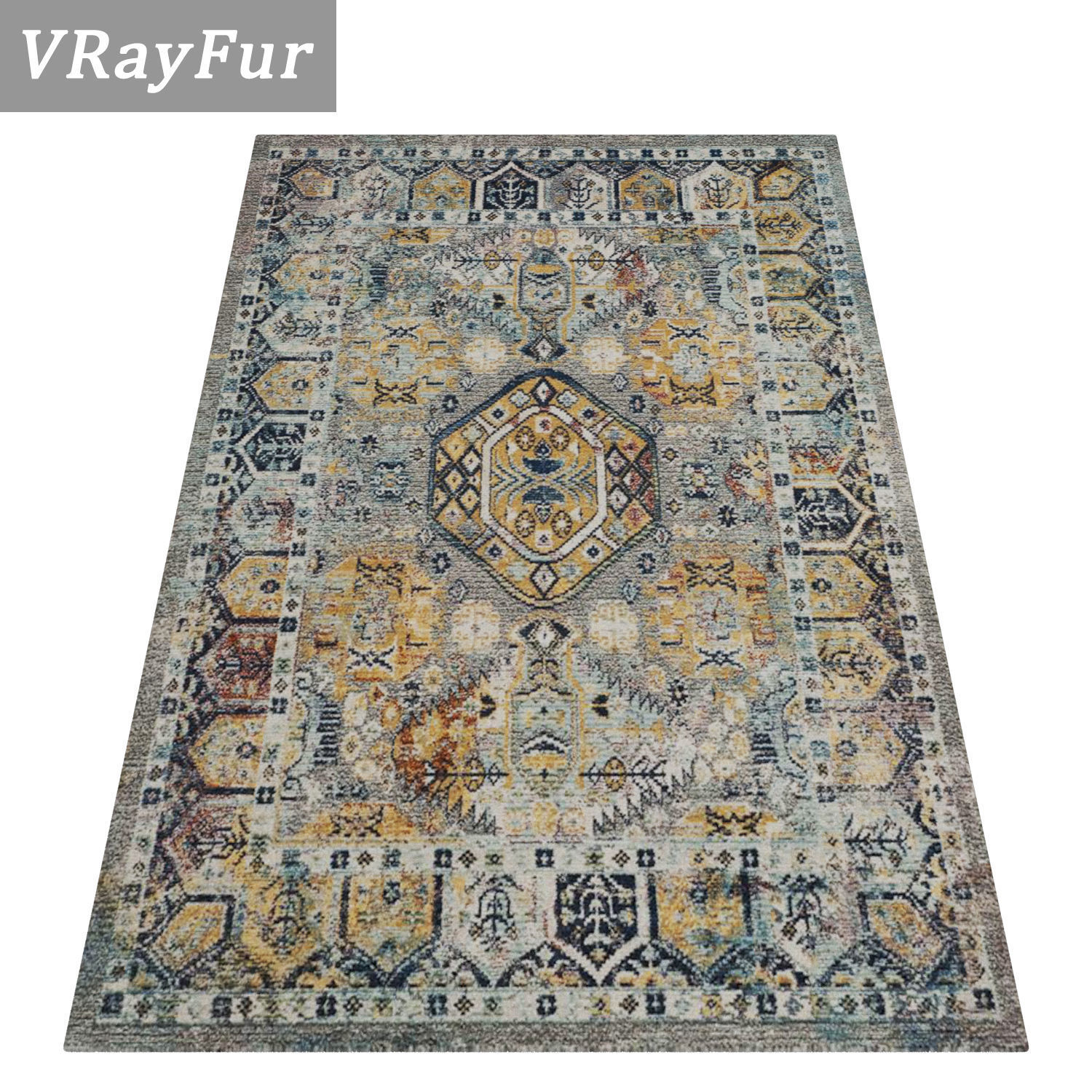 Rug Set 455 3D model_2