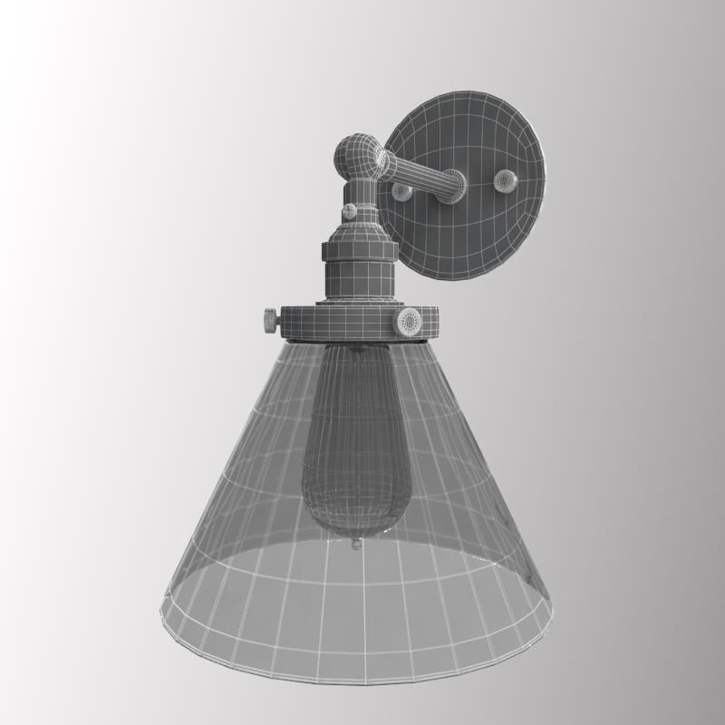 Vintage lamp 3D model_11