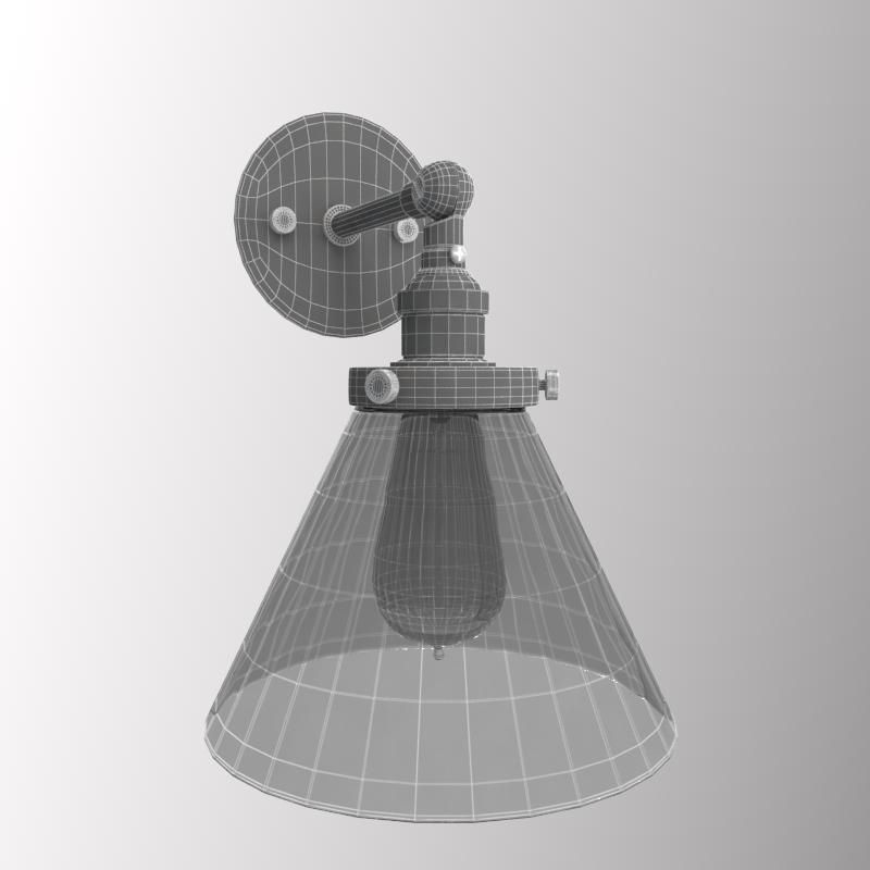 Vintage lamp 3D model_3