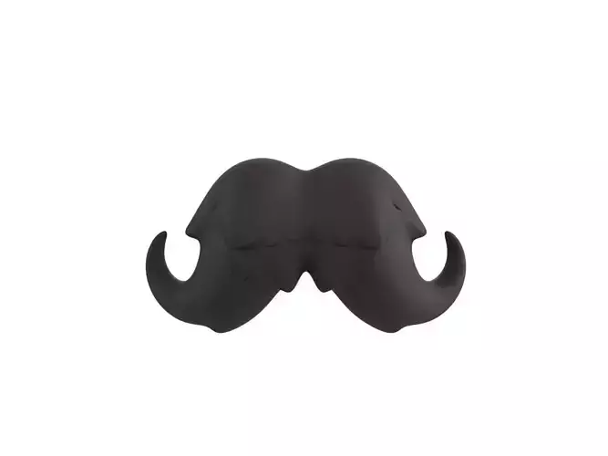 Mustache 02 3D model