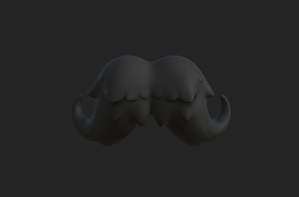 Mustache 02 3D model_7