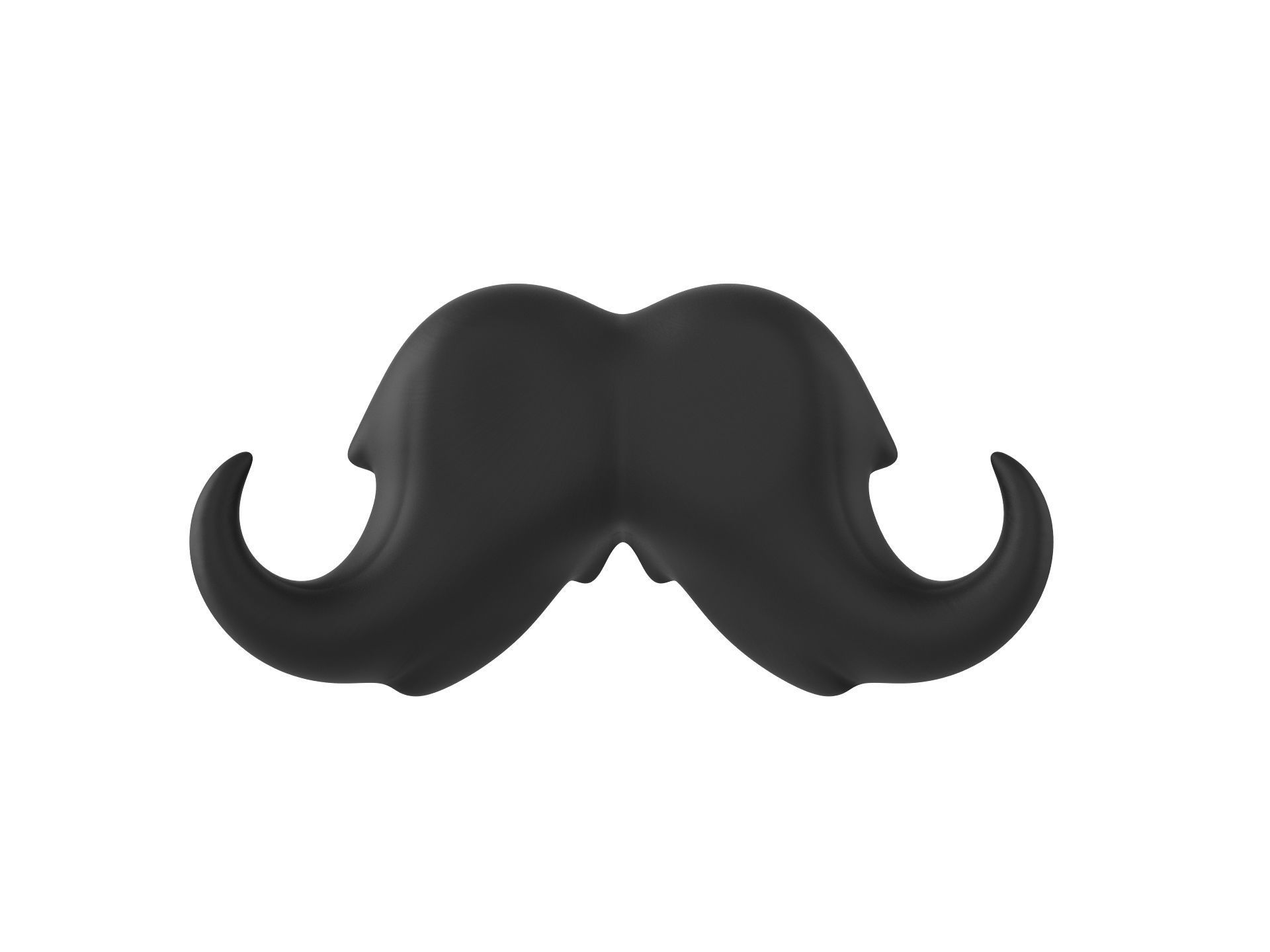 Mustache 02 3D model_4