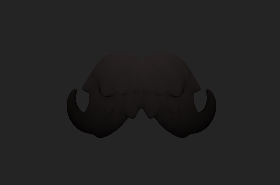 Mustache 02 3D model_8