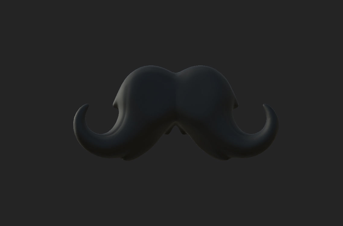 Mustache 02 3D model_11