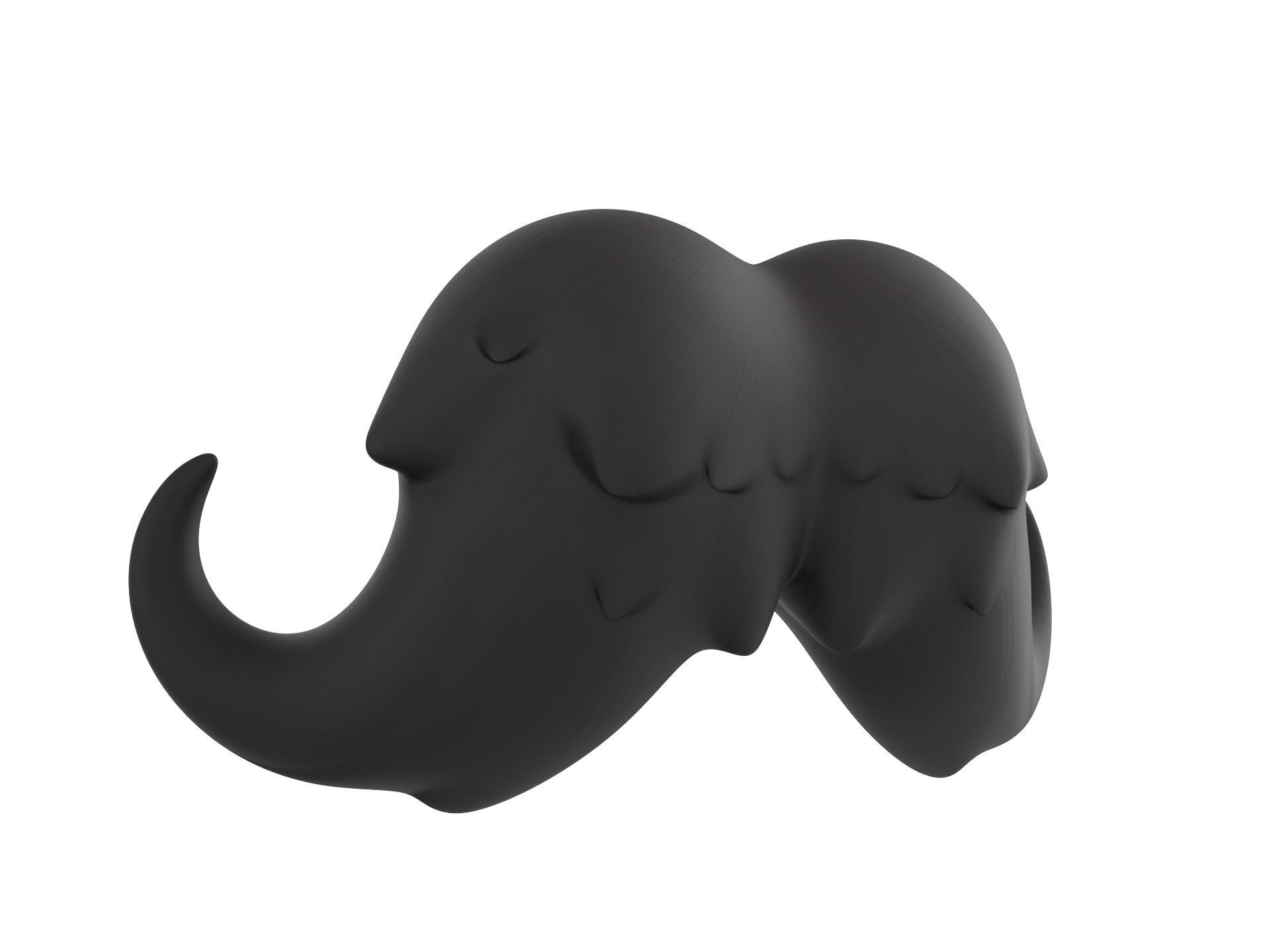 Mustache 02 3D model_6