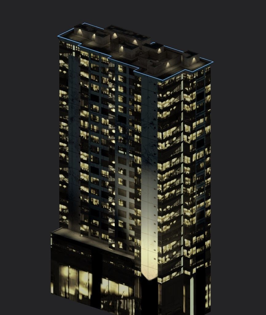 3D model BLU building VR / AR / low-poly | CGTrader
