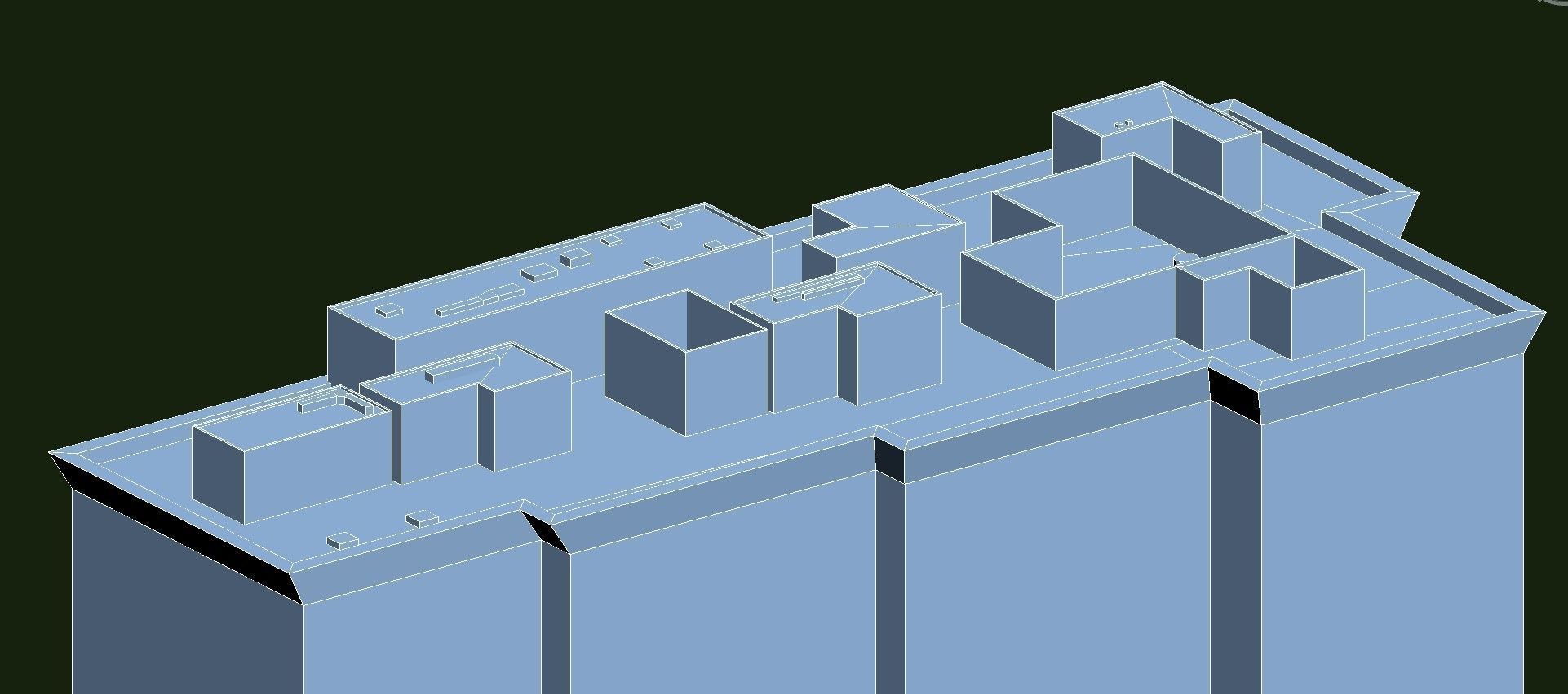 3D model BLU building VR / AR / low-poly | CGTrader