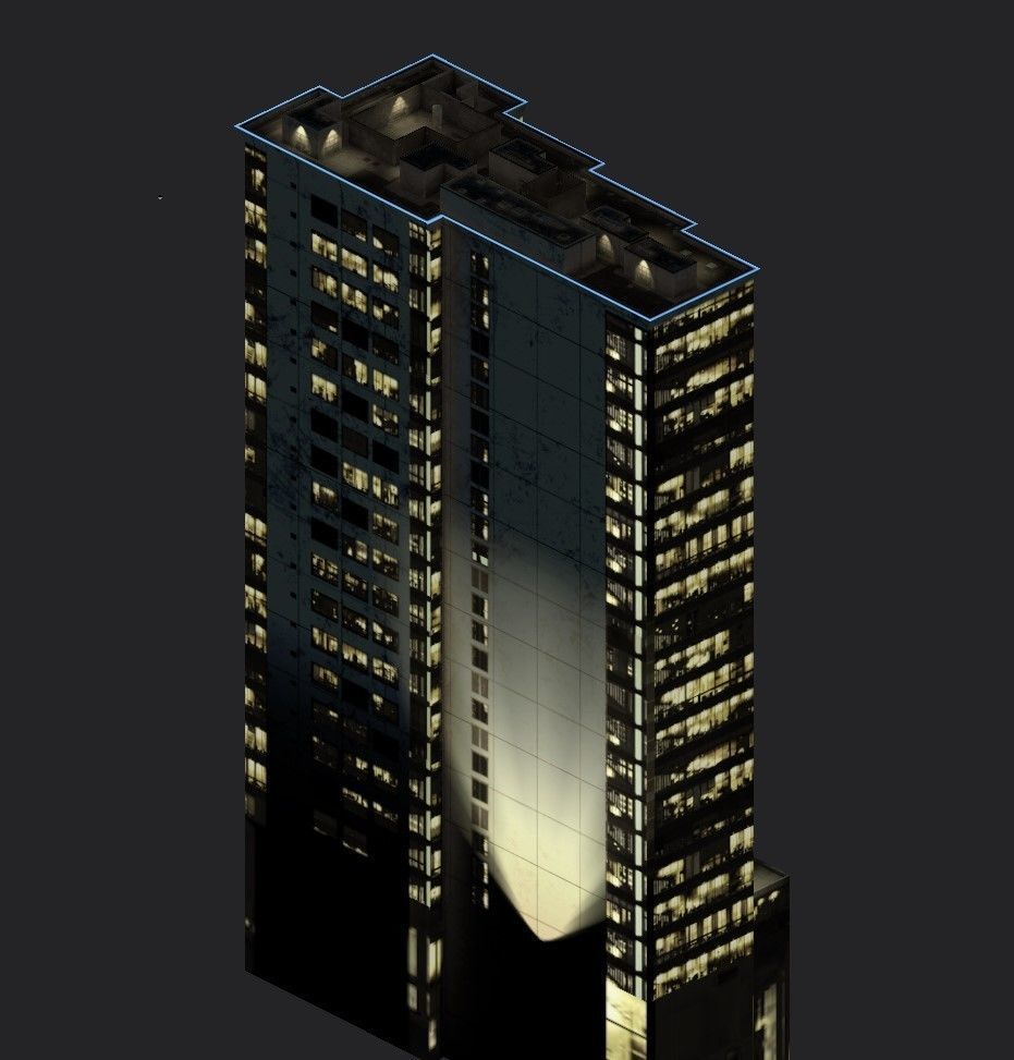 3D model BLU building VR / AR / low-poly | CGTrader