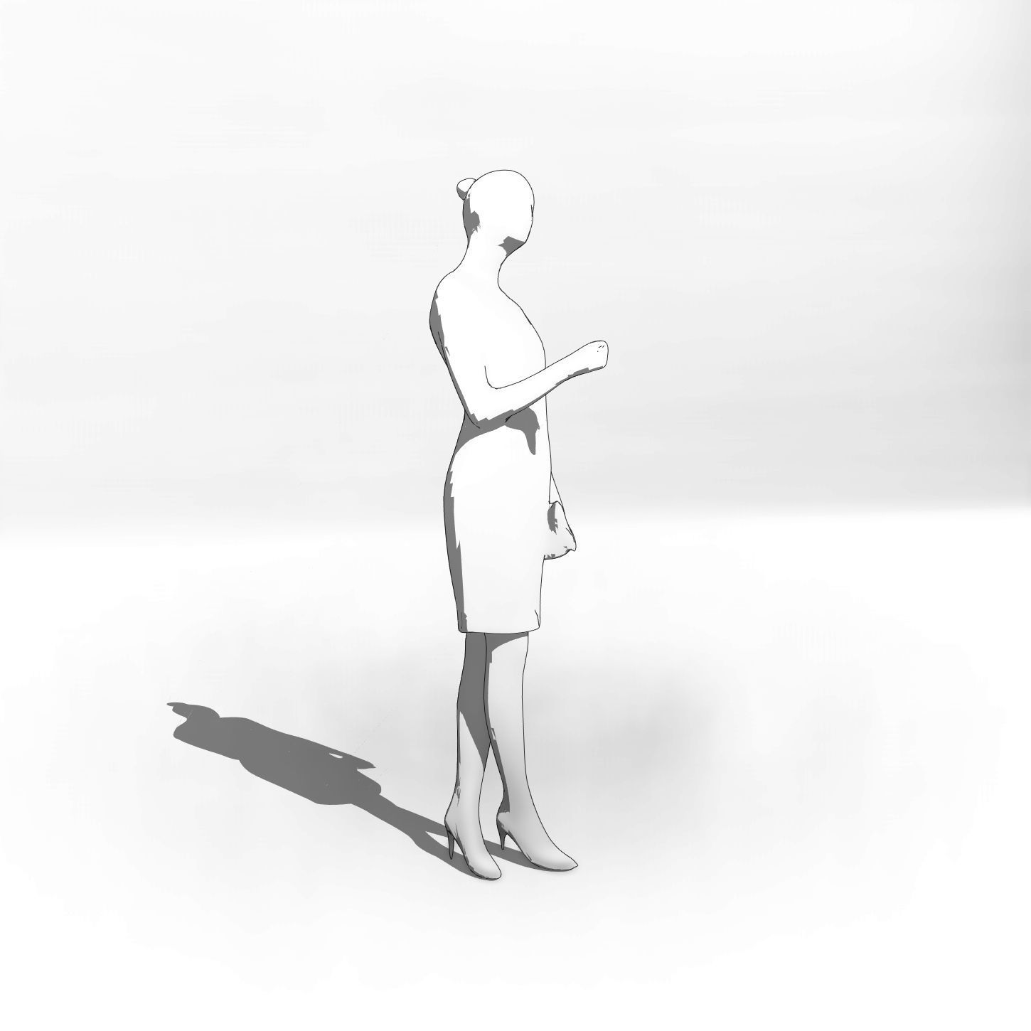 12 Revit human figures people sitting standing walking cycling 3D model_70