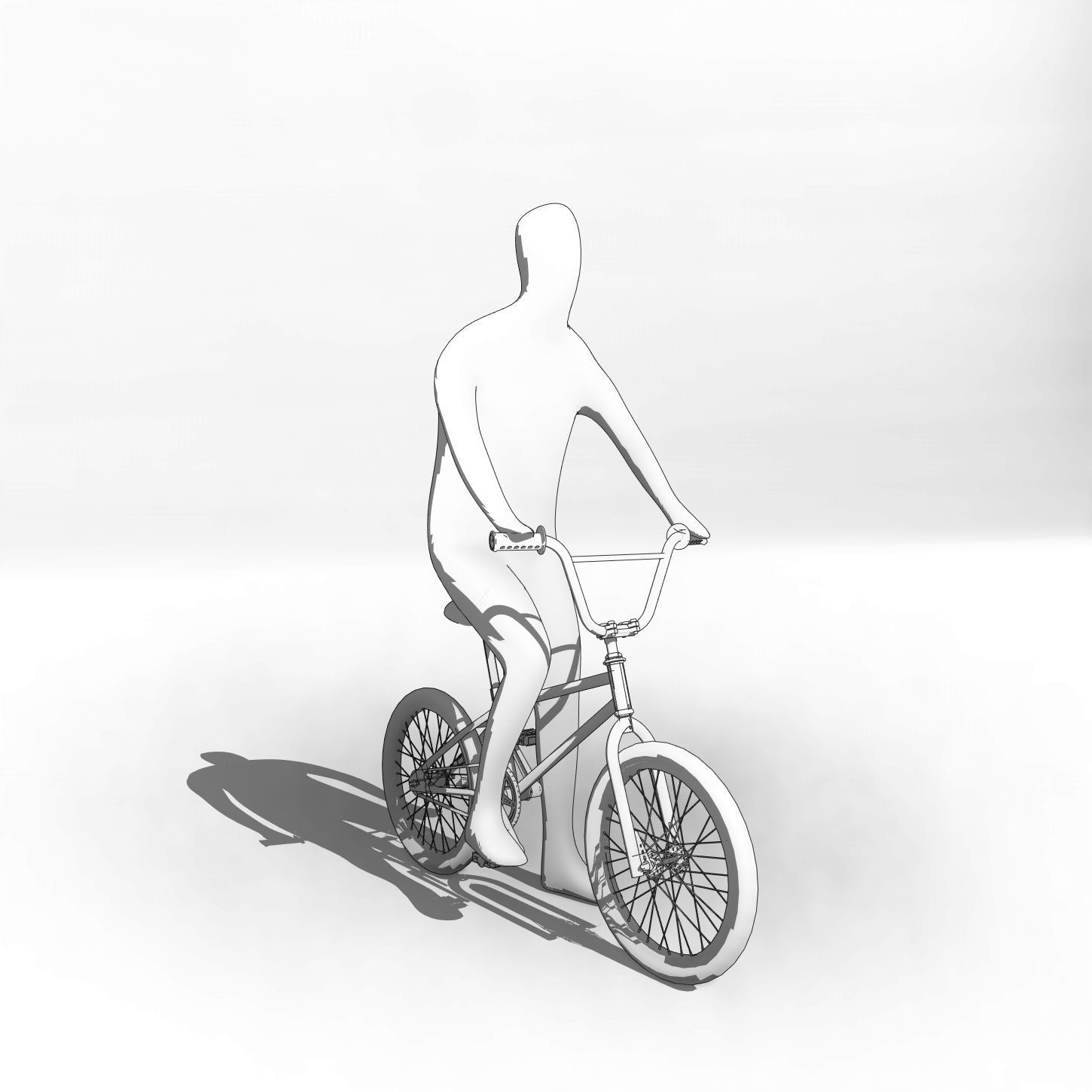 12 Revit human figures people sitting standing walking cycling 3D model_30
