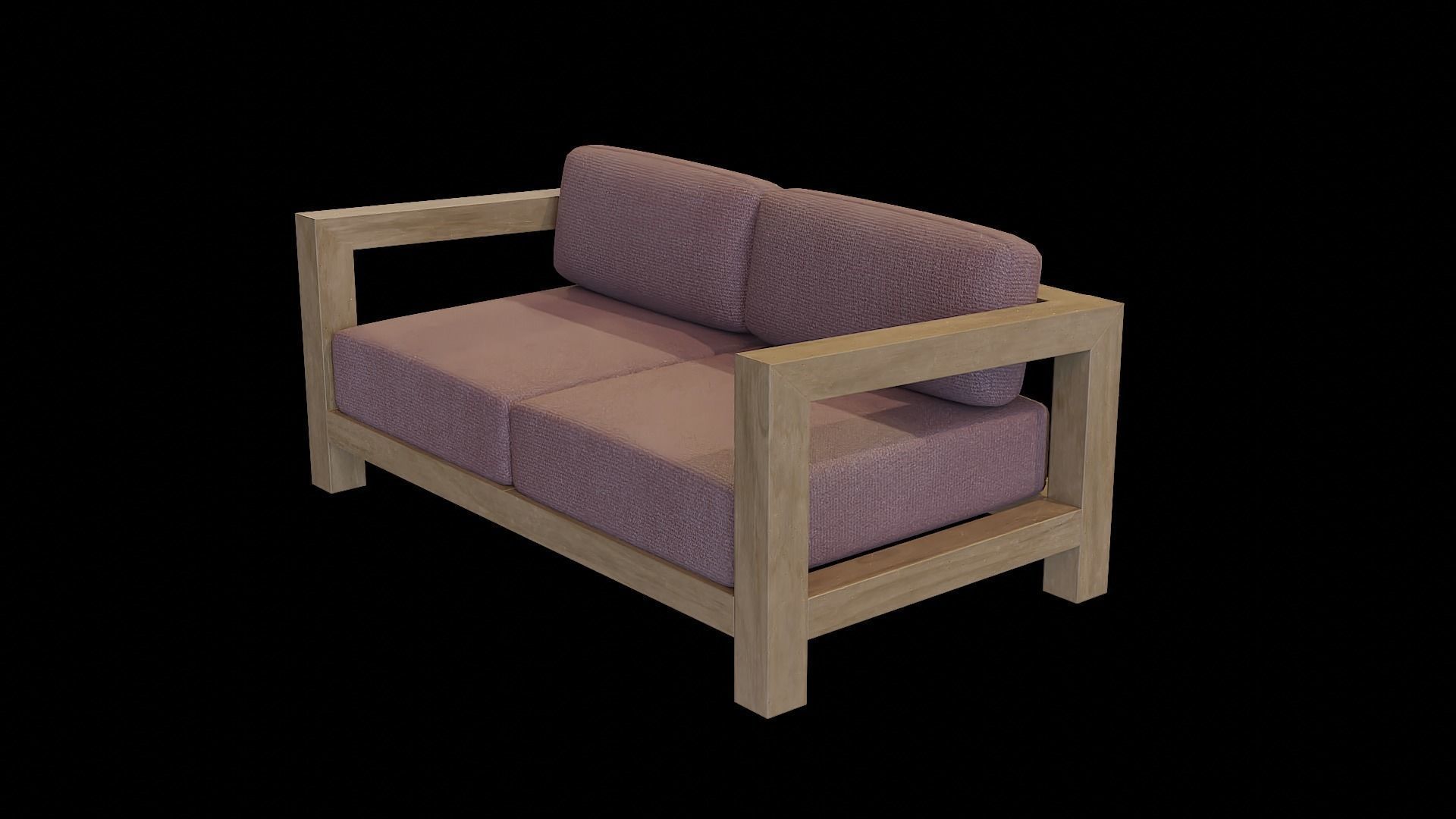 Veroda Angle Sofa 07 Low-poly 3D model_1