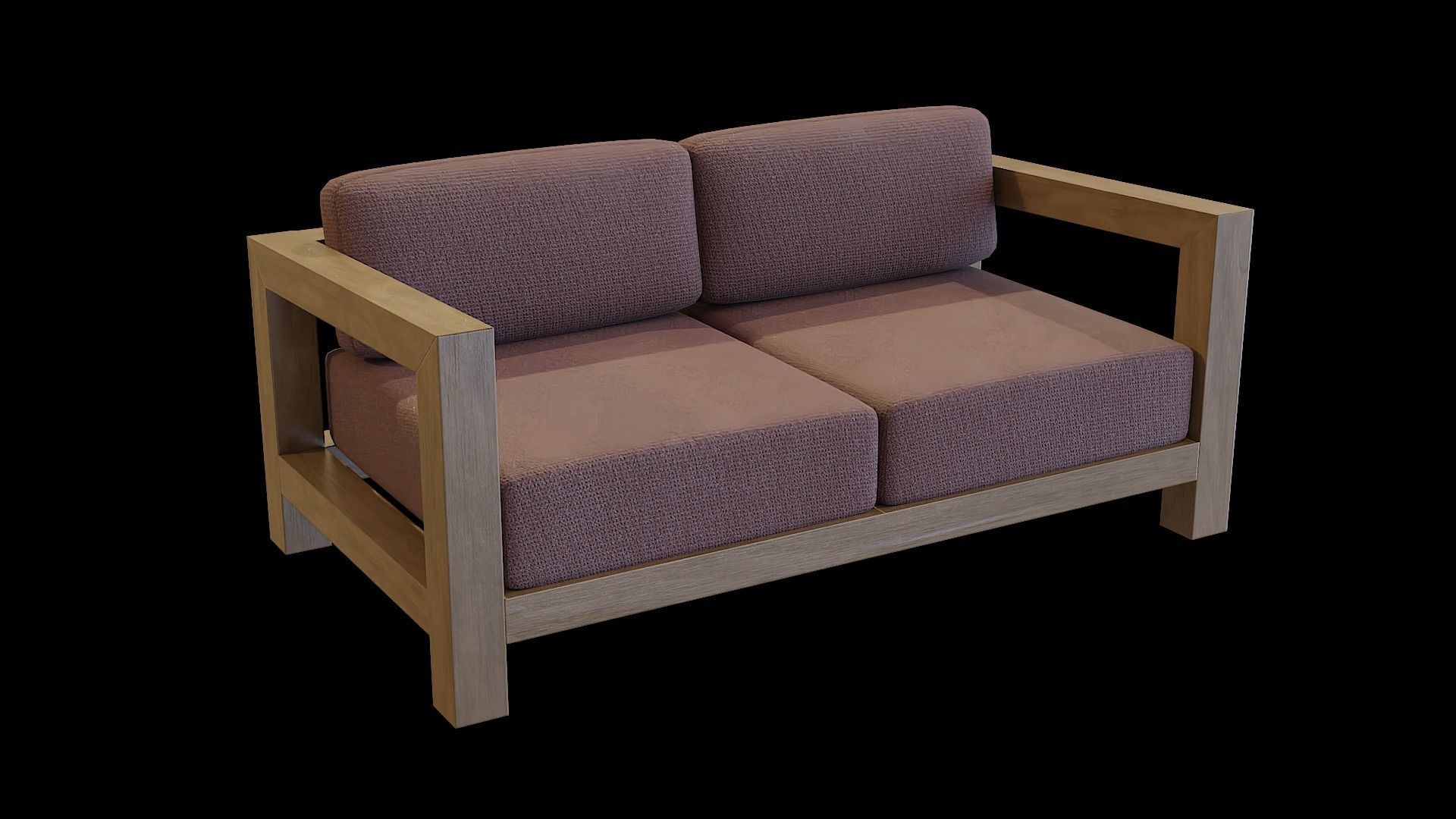 Veroda Angle Sofa 07 Low-poly 3D model_6