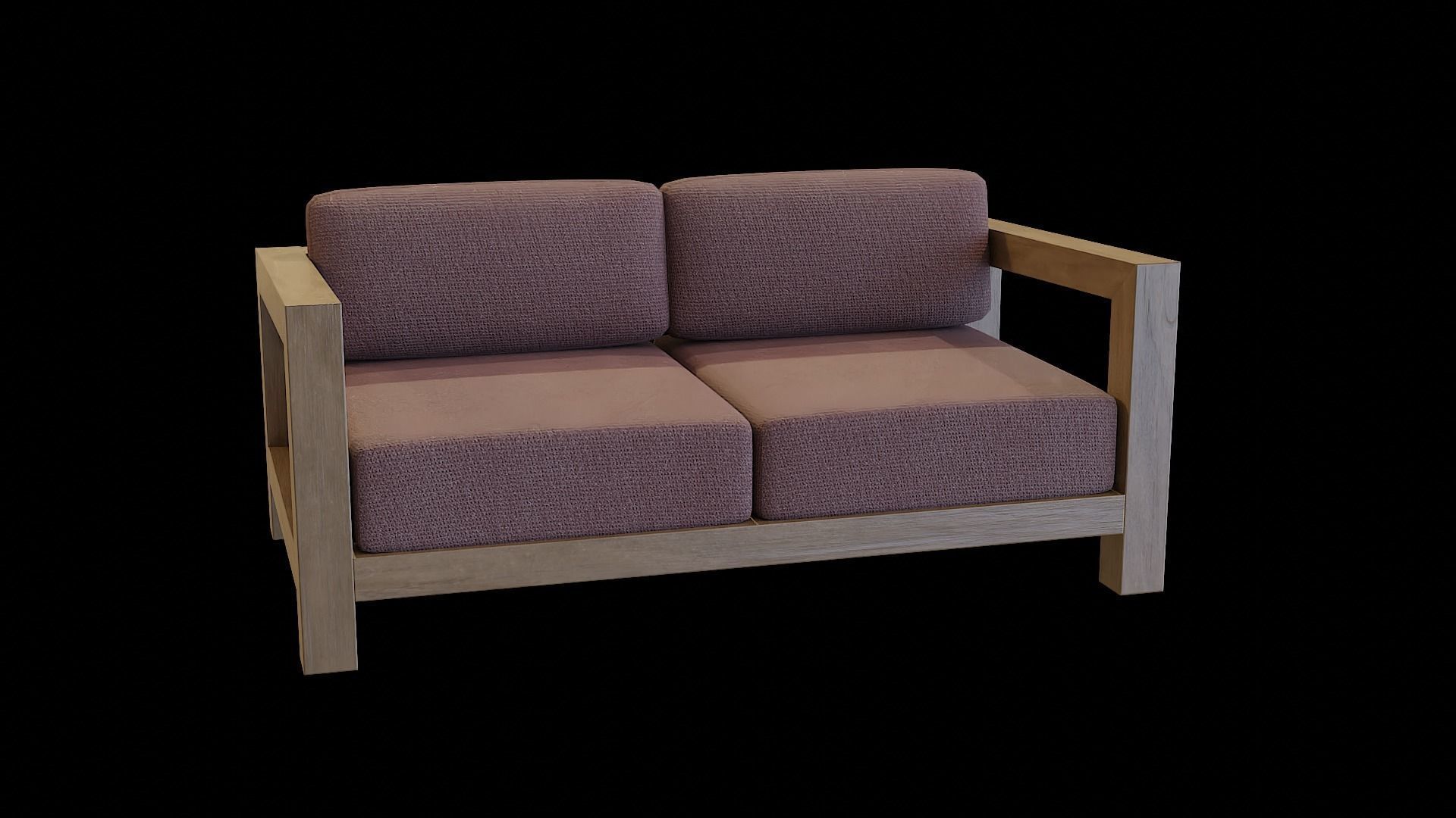 Veroda Angle Sofa 07 Low-poly 3D model_5