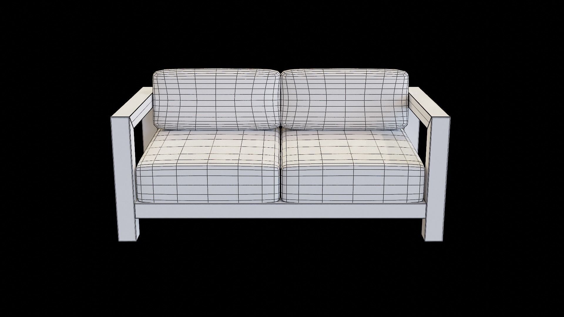 Veroda Angle Sofa 07 Low-poly 3D model_8