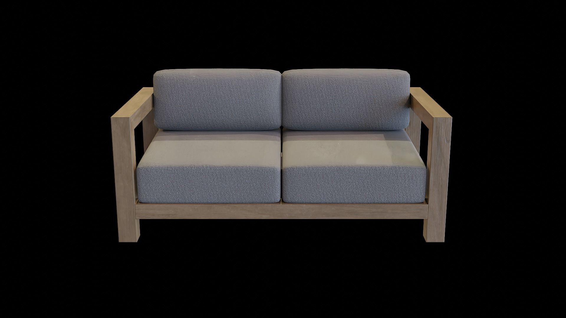 Veroda Angle Sofa 08 Low-poly 3D model_4