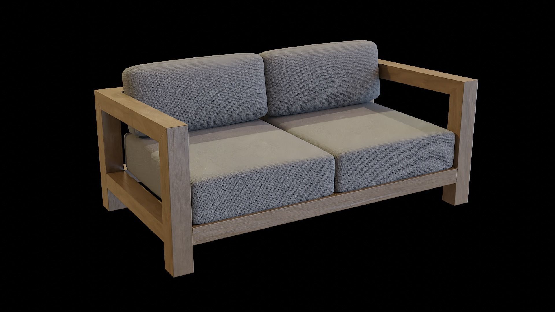 Veroda Angle Sofa 08 Low-poly 3D model_6