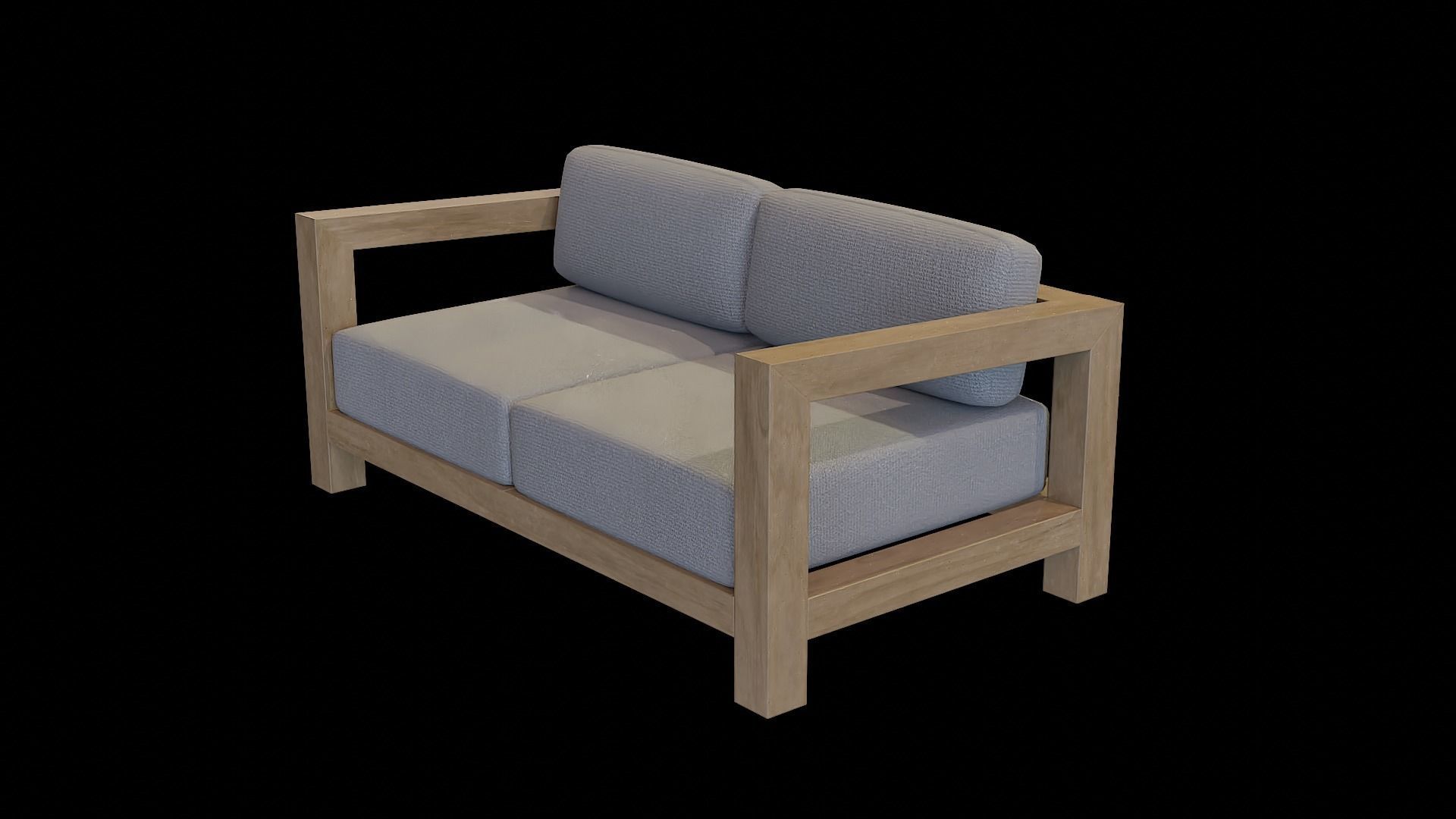 Veroda Angle Sofa 08 Low-poly 3D model_1