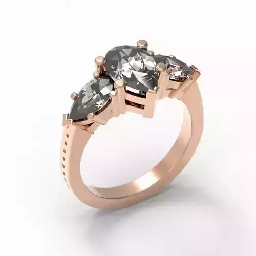 3DM Format Pear shaped ring jewellery design course