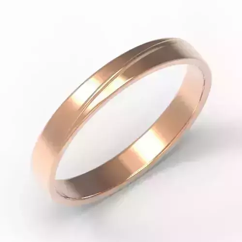 3DM Format Minimalist wedding band ring jewelers file set