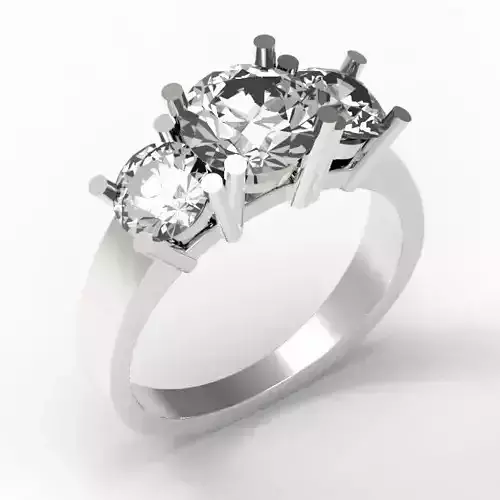 3DM Minimalist cluster stone ring jewellery files for sale