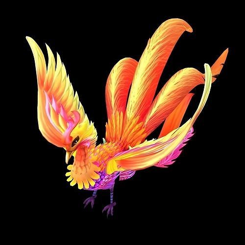 The role of the characters - flowers Valley BOSS 3D model