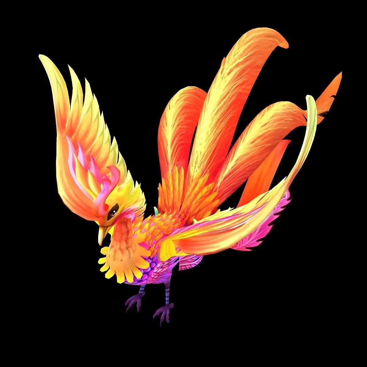 The role of the characters - flowers Valley BOSS 3D model_0