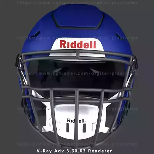 Riddell SpeedFlex Football helmet 3D model