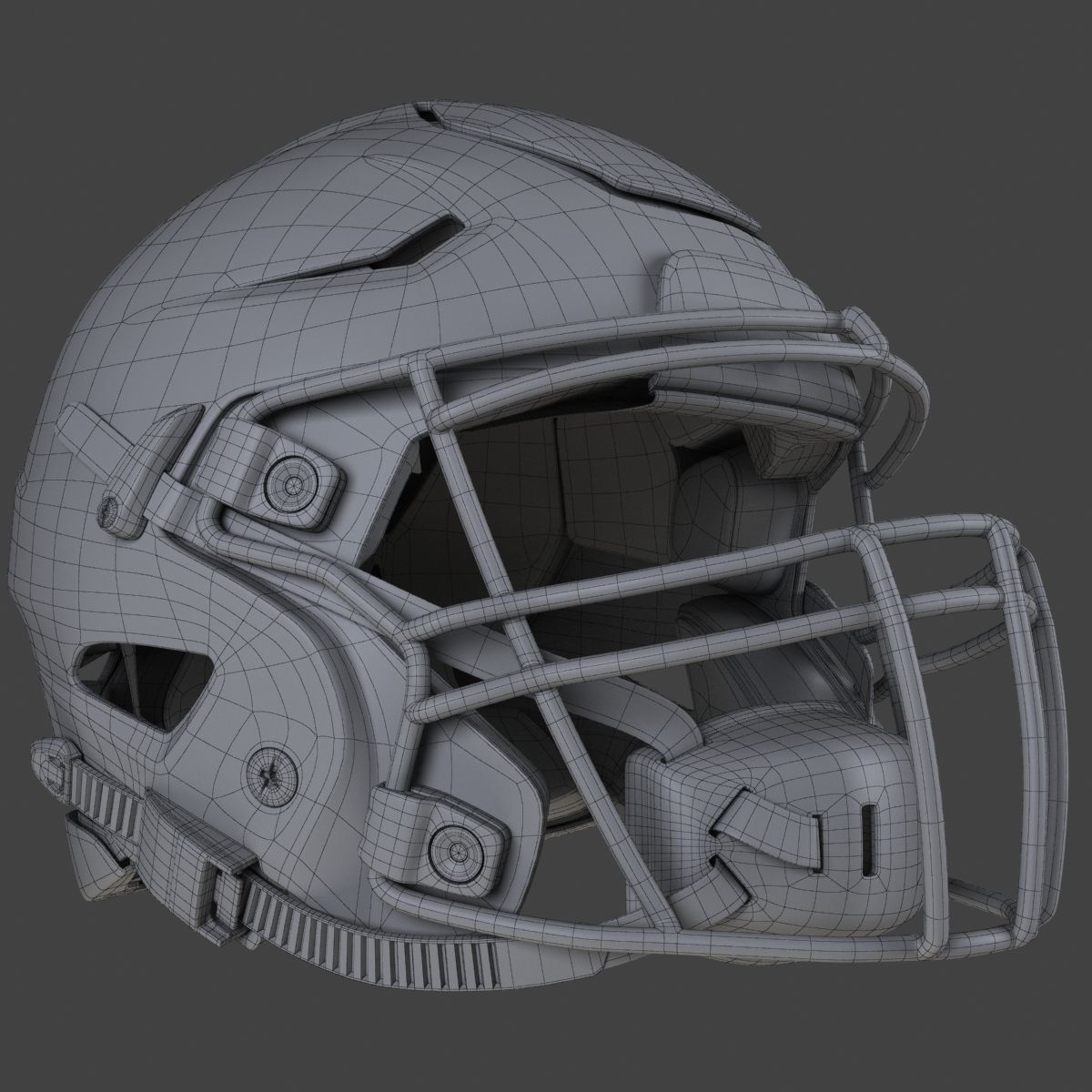 Riddell SpeedFlex Football helmet 3D model CGTrader