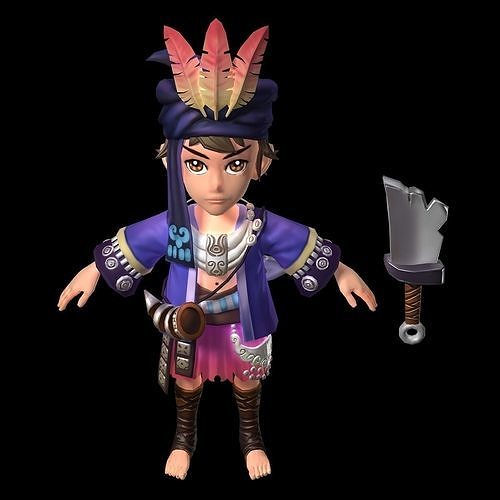 Game characters - Broken knife 3D model