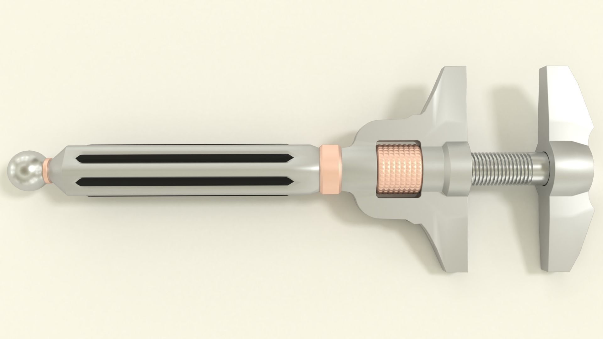 Adjustable wrench 3D model_3