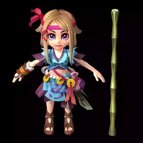 Game characters - beggars female disciples