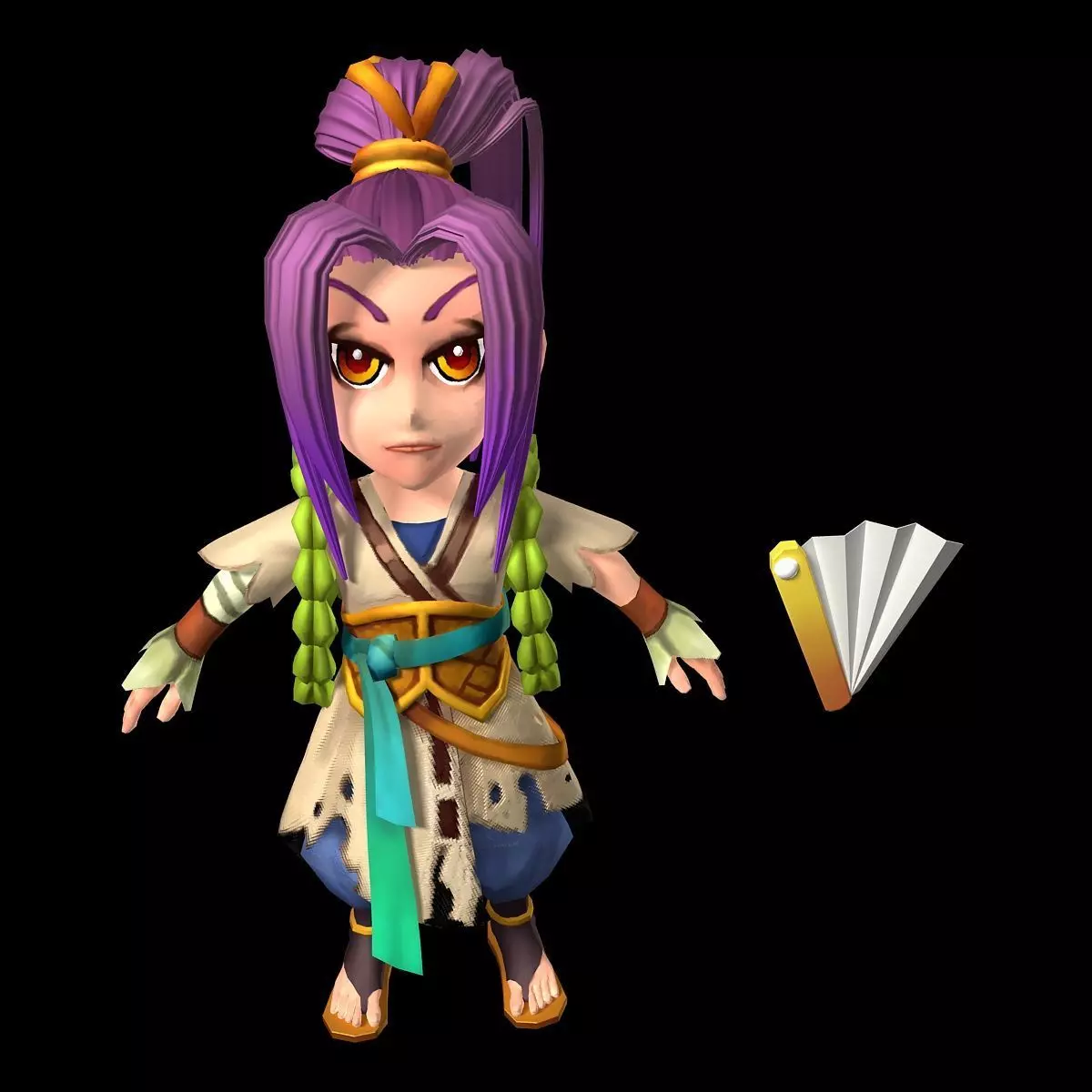 The characters of the game - He Shi me 3D model_0