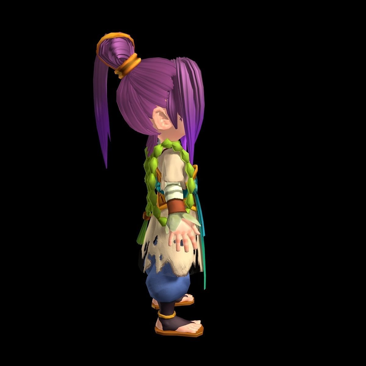 The characters of the game - He Shi me 3D model_2